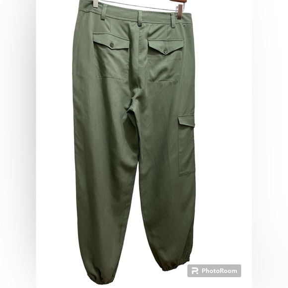 NWT Pants EVERYBODY & EVERYONE Ankle Derp Trouser , Color Olive,Size 12 - Picture 2 of 16